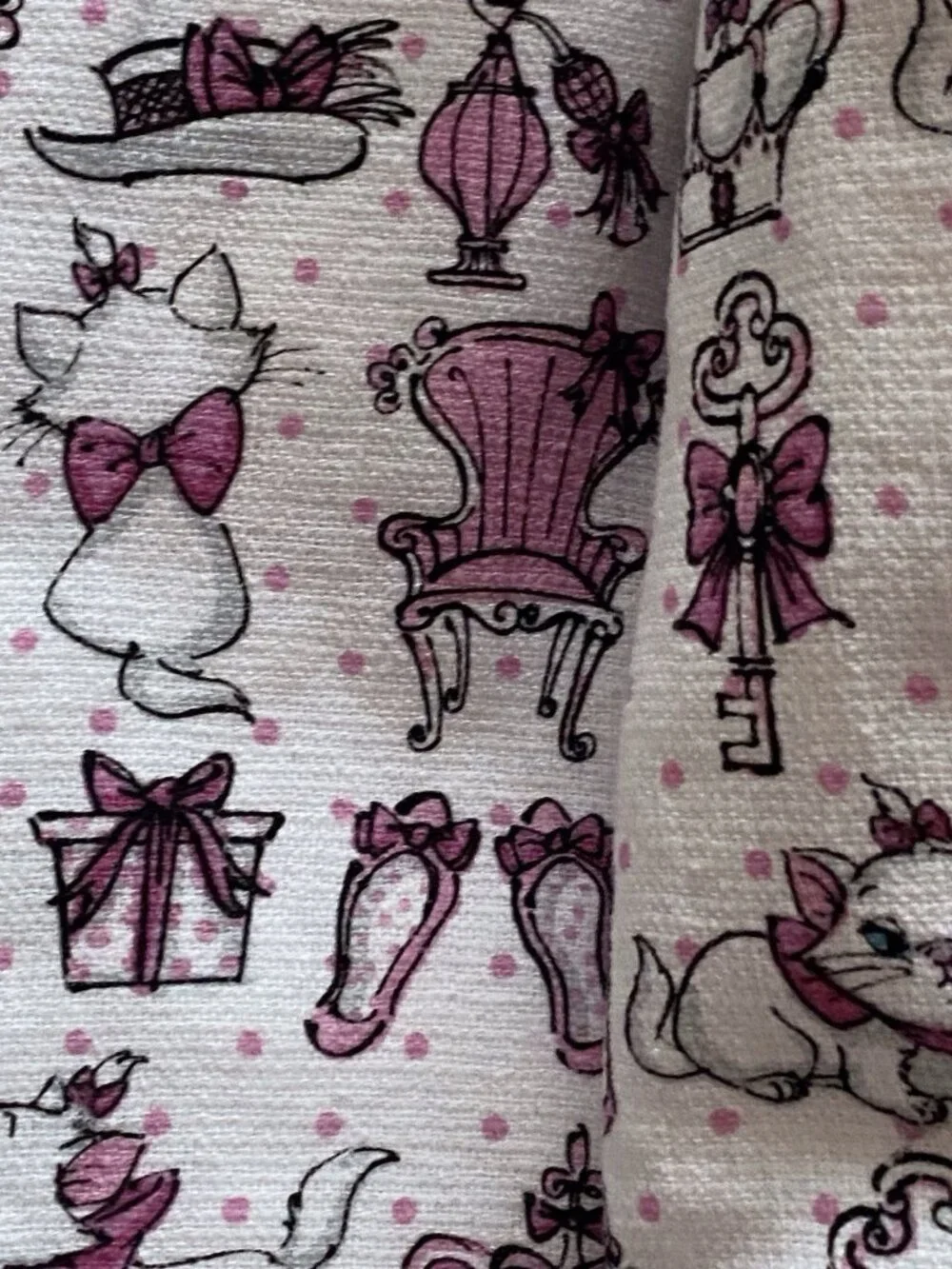 2 Pk Disney The Aristocats‎ Marie Crown Mirror Gift Kitchen Towels 16” X 26” NEW